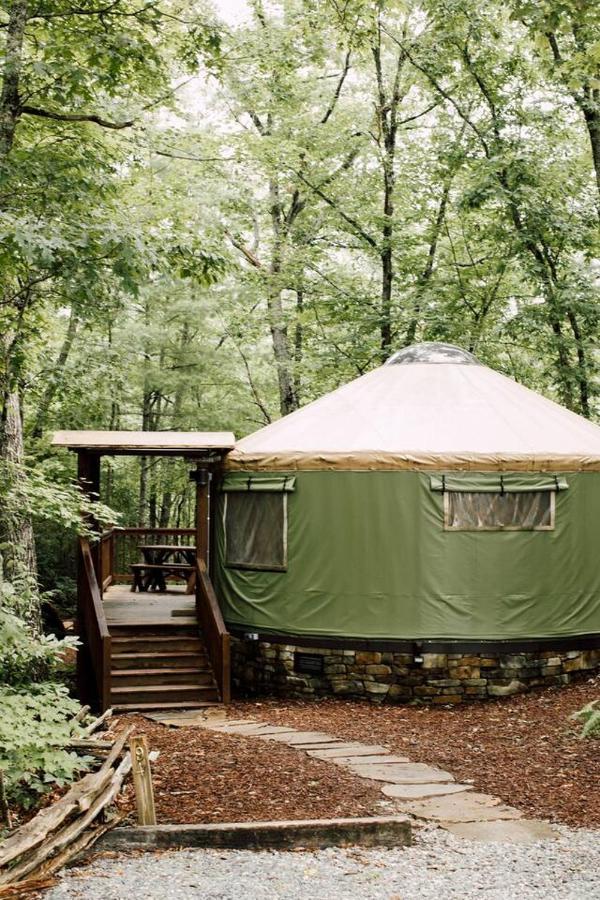 Tuckaseegee @ Sky Ridge Yurts Bryson City Exterior foto
