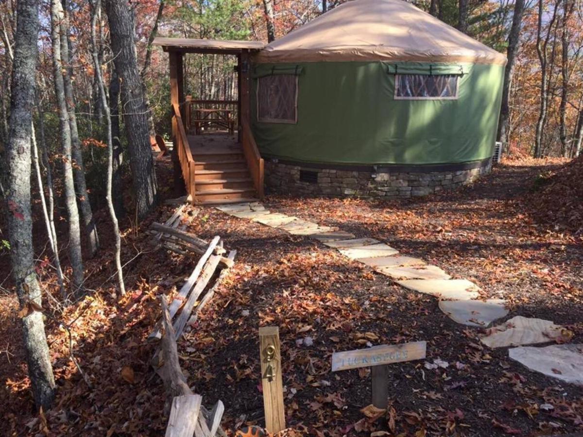 Tuckaseegee @ Sky Ridge Yurts Bryson City Exterior foto